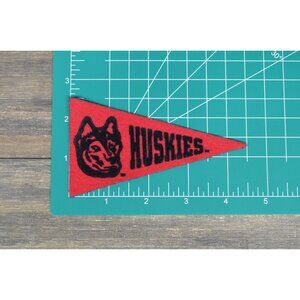 Boston Northeastern Pennant Magnet 4.5" Huskies NCAA Paws Div 1 Massachusetts